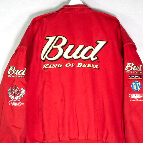 Y2K NASCAR Racing Jacket Chase Authentic Dale Earnhardt Jr Nextel Budweiser XL - Picture 4 of 14